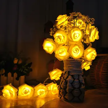 Lamba Gece Işık 2M20 Düğünü Bahçe Partisi Noel Dekorasyon Gece lambası için Dize Işıkları Çiçek Perisi Tatil Lav Lambası