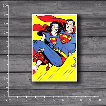 Laptop Etiketleri üzerinde Şekillendirme Superman su Geçirmez Dizüstü Deri Araba kurtarıldı Buzdolabı Doodle Snowboard Bagaj Dekor[Tek]Çıkartma