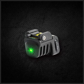 Laserspeed ayarlanabilir kendini savunma taktik mini tren tabanca hedefleyen şarj edilebilir yeşil lazer görüş monte