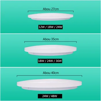 LED Tavan Işık Fikstür Modern Lamba Oturma Odası Yatak Odası Mutfak Banyo Yüzey Montaj Uzaktan Kumanda Aydınlatma