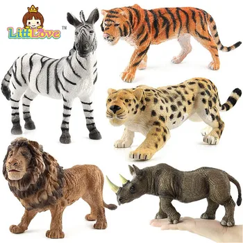 LittLove 2017 Yeni Hayvanat Bahçesi Büyük Boy Vahşi Hayvanlar Oyuncaklar Çocuklar Yaban Hayatı Simülasyon Hayvan Oyuncaklar Model Oyuncaklar İçin Çocuk Oyuncakları Ayarlayın