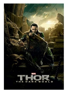 Loki Ev Duvar Şık Pop Retro Film Thor Tuval Kumaş Poster Dekor En Güzel Poster