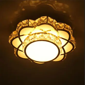 Lustres Luminarias para teto altın Kristal Tavan Işıkları Plafonnier Kapalı Ev Dekorasyon Işık İçin Tavan Lambası Fikstür