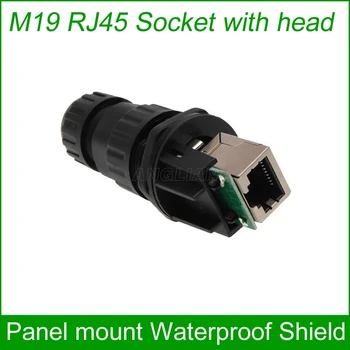 M19 HARİCİ su geçirmez Bağlayıcı Açık AP yuva Gigabit Düz kafa Paneli eşleşen cap 10 adet sabit monte