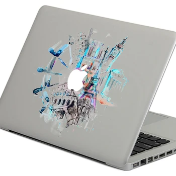 Mac book için macbook Air 13 inç Karikatür dizüstü Deri kabuk için dünya döner DİY Kişilik Vinil Çıkartma Laptop Sticker