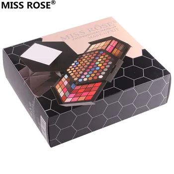 Marka BAYAN ROSE Hexagon el mat ışıltı göz farı,allık, pudra,Kaş,kapatıcı,dudak parlatıcısı seti makyaj Durumda makyaj,vb
