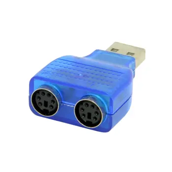 Marsnaska Sıcak Satış 2.0 USB PS/2 adaptör adaptör için USB bağlantı noktası bilgisayar aksesuarları PS/2 Klavye/Fare için kullanılacak İnce