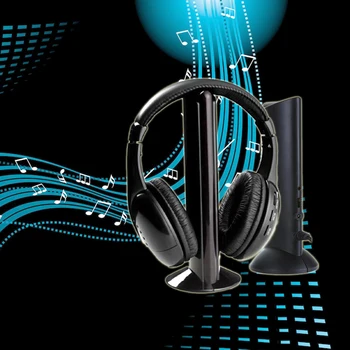 Marsnaska Yüksek Kalite 4 Kablosuz Kulaklık MP3 PC TV Stereo FM iPod için Tv Kulaklık Kablosuz Kulaklık İzle