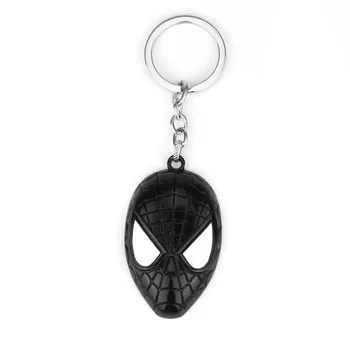Marvel Süper Kahraman Örümcek Adam Metal Anahtarlık Örümcek Adam Kolye Anahtarlık Chaveiro Film Takılar Anahtarlık