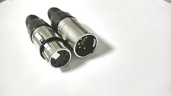 Mikrofon Kablosu XLR 5 PİN ERKEK FİŞ + DİŞİ SOKET konnektör LEHİM