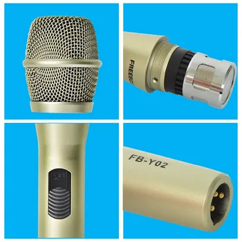 Mikrofon KTV Karoke Partisi için FREEBOSS FB-Y02 Sıcak Satış yüksek kaliteli profesyonel Kablolu Mikrofon