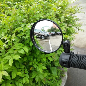 Mini Ayarlanabilir Bisiklet Dikiz Aynası Bisiklet Bisiklet Gidon Esnek Güvenli Yeni #20/25W dikiz Aynası 360 Derece Dikiz