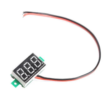 Mini Dijital Voltmetre DC0-100-3-M25 Kablo ile Gerilim Ölçer LED