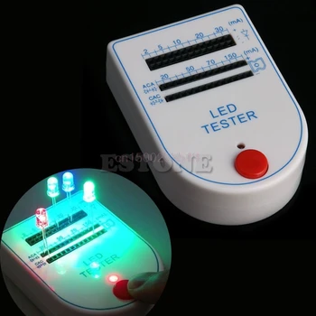 Mini Kullanışlı 2~150mA Işık yayan Diyot Lamba Ampul Test Kutusu Tester LED