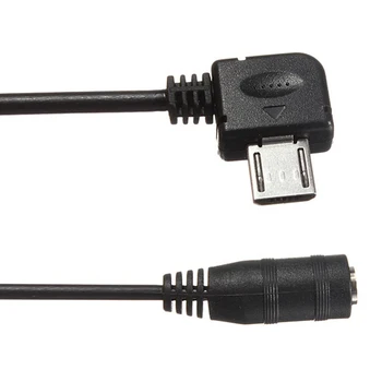 Mini USB Jack 3.5 mm Kulaklık Kulaklık Kulaklık Kulaklık Adaptörü Ses Kablosu Kordon Kurşun