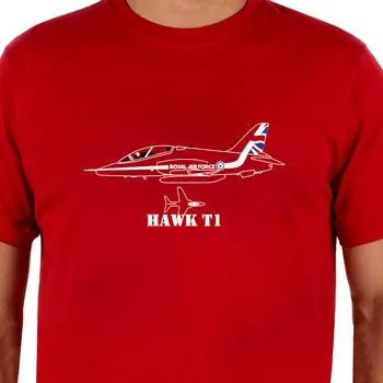 Moda 2018 Erkekler Kısa Kollu T shirt Aeroclassic - Kırmızı Oklar Hawk T1 Uçak-Shirt Yaz Tees Serin ve Rahat T İlham