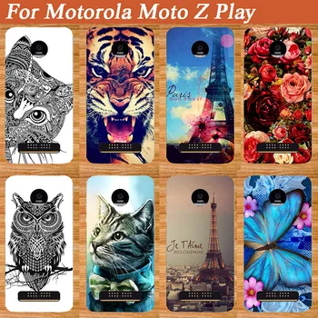 Moda 3D DİY geri Moto Z Oyun telefon İçin Motorola Moto Z Oyun kılıfı İçin Resim YUMUŞAK PDA kılıfı Renkli kapak çanta
