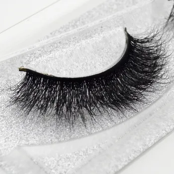 Moda 3D Gerçek Vizon Şerit Kirpik Kalın Uzun Yumuşak Göz Kirpik Gliiter A09 Ambalaj makyaj