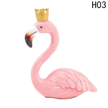 Moda Masa Dekorasyonu Büyük Flamingo Süsler İns Dekoratif Biblolar, Ev Dekor Reçine El Sanatları Düğün Yaratıcı Hediye Severler