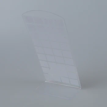 Moda Plastik Ekran Takı Kulak Damızlık Küpe Tutucu Ekran Gösterisi Kılıf Stand beyaz