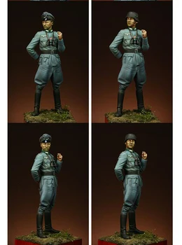Montaj Boyasız Ölçek 1/16 120mm subay, Alman Piyade Subayı 120mm Tarihi oyuncak Reçine Model Minyatür Seti