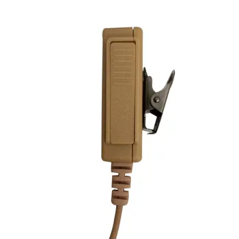 Motorola için XQF Bej rengi Et Rengi Covert Akustik Tüp Kulaklık Kulaklık Mikrofon GP328Plus GP344 GP388 GP688 İki Yönlü Telsiz