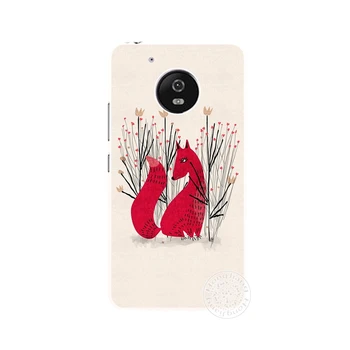 Motorola Moto G6 G5 G4 OYNAMAK G5S PLUS ZUK Z2 pro BQ M5 için HAMEİNUO fox beyaz kırmızı hayvan sevimli kılıfı.0