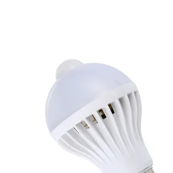 Mrosaa Gece Işığı E27 MOBİL 7W LED Ampul PIR Hareket Sensörü Işık Otomatik Işık Lamba Ampul Akıllı Enerji Tasarrufu Kapalı LED Aydınlatma