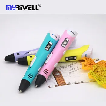 Myriwell 3d kalem RP 100B 1,75 mm pla filament 3d baskılı kalem 3 d kalem 3d ekran modeli Çizim Aracı en iyi doğum günü hediyesi kolu LED