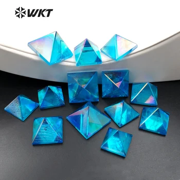 Mücevher WT-G239 Toptan Özel Beyaza Aura Kristal kuvars Taşı, Doğal Aura Ruh Kuvars Boyutlu Gevşek Taş