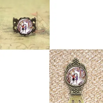 Narnia kolye Anahtarlık imi kol düğmesi aslan, Cadı ve Dolap Lucy ve Tumnus küpe