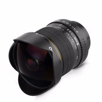 Nikon DSLR için 8mm F/3.5 Ultra Geniş Açı Balıkgözü Lens ile hemen Hemen D3200 D5200 D5500 Sınıf J3600 D800 Nikon D90 fotoğraf makineleri