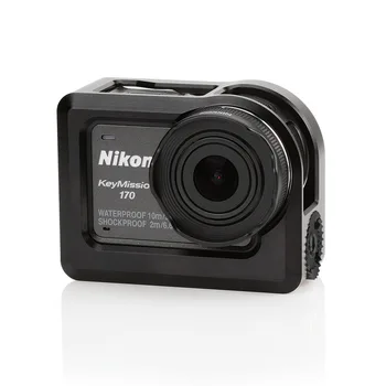 Nikon KeyMission için kamera Çerçeve Alüminyum Alaşımlı Koruma Kabuğu Soğutma Sınır 170 KEY170
