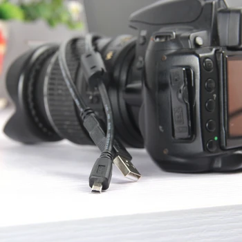 Nikon Olympus Pentax Sony Panasonic Sanyo Makinesi USB Şarj Kablosu Kablosu için Gaia UC-E6 1.5 M 8-Pin USB Veri Kablosu