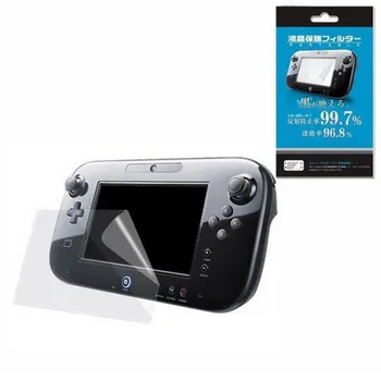Nintendo için şeffaf Koruyucu Film Uyumlu Yüzey Koruma Kapağı Wii U oyun tablası WiiU Şeffaf LCD Ekran Koruyucusu