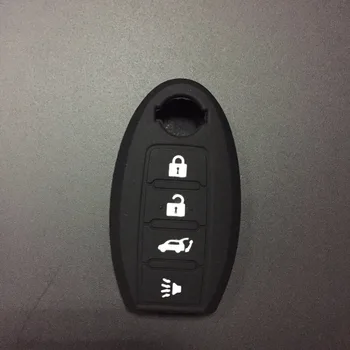 Nissan Altima, Maxima Murano Kapak Renkli Uzaktan Anahtar Fob İçin Ücretsiz Kargo 4 Düğme Araba Silikon Anahtar Durumunda Kabuk Tutucu