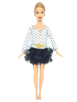 NK Bir Adet Barbie Bebek Aksesuarları Kızların Favori Tasarım Hediye İçin Parti Elbise el Yapımı Prenses Kıyafeti Moda Etek Bebek
