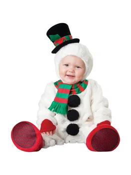 Noel Baba geyik kostüm Promosyon Noel Baba'nın Küçük Elf Bebek Kostümü Noel Tatili Parti 12 Yaş Bebek için 18 Soyunma