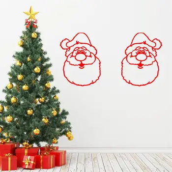 Noel Baba Mutlu Chtistmas Duvar sticker pencere cam sticker yeni yıl Partisi dekorasyon mağaza duvar kağıdı