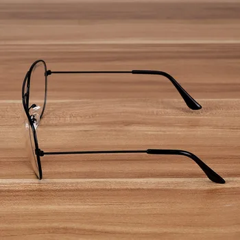NOSSA Klasik Vintage Metal Gözlük Erkek Ve Kadın Miyop Gözlük Çerçeveleri Siyah Reçeteli Gözlük Çerçeve Gözlük Çerçevesi