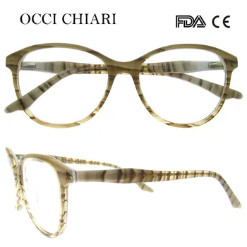 OCCİ CHİARİ 2018 Yeni Vintage Yüksek Kaliteli Bilgisayar Anti-blue ray Kadın Gözlükleri Optik Çerçeveler Açık Gözlük W CORİNO Gözlük-