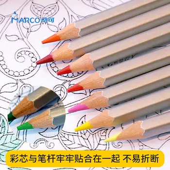 Olmayan Marco Raffine Güzel Sanatlar 24/36/48/72 Renkleri-toksik Renkli Kalem lapis de cor Profesyonel Okul Malzemeleri için Renkli Kalemler