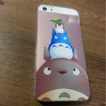 OLOEY Sevimli Totoro iPhone 7 7Plus 6 6 6Plus 8 8Plus X SAMSUNG Ghibli Miyazaki Anime Kaonashi Yumuşak Telefon kılıfı Ruhlu Uzakta