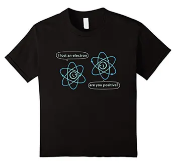 Olumlu - Kimya Şaka TShirt T-Shirt Casual Marka Giyim Pamuk Moda Yeni Varış Basit Bir Elektron Kaybettim