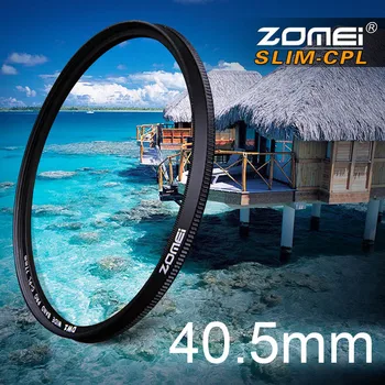 Olympus Sony Nikon Canon Pentax Hoya 40.5 mm Lens için Zomei 40.5 mm Ultra İnce ARAMAYA Filtre Dairesel Polarize Polarize Filtre