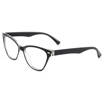 Optik Gözlük Optik Gmei Yeni Urltra-Hafif TR90 Kadın Kedi Gözü Stil Plastik Rle M1244 Miyop Gözlük Çerçeveleri