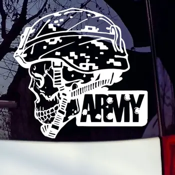 Ordu Askeri Polis Çıkartması Sticker Vinil Kafatası Camo Araba Kamyon Pencere Asker