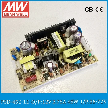 Orijinal 12 V 3.75 45W dc dc dönüştürücü izole PCB türü için İYİ 45W DC DC dönüştürücü düzenlenmiş PSD-45C-12 Giriş 36~72VDC DEMEK