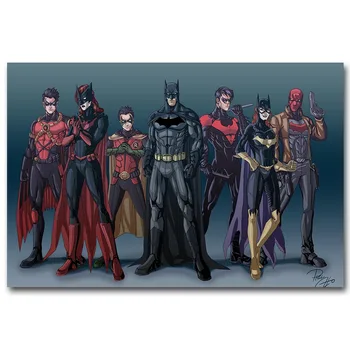 Oturma Odası Duvarı için Batman Arkham Şövalye Sanat İpek Kumaş Poster Baskı 13x20 24x36 inç Sıcak Oyun Resim 005 Dekorasyon