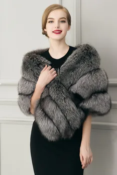 Palto Kadınlar Faux Kürk Moda Sonbahar Yapay Kürk Yelek İçin 2017 Moda Kış Kürk Şal Yelek Kadın Ceket veda ettiğini görüyoruz Bayanlar
